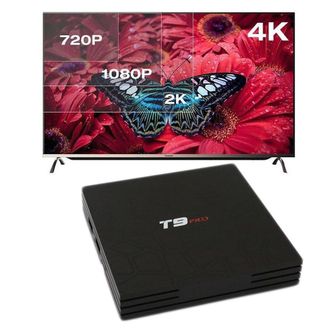 Trade Shop Trade Shop - Smart Tv Box T9 Pro Android 7.1.2 4gb Ram 32gb 4k Iptv Gpu 5 Core Quad Wifi