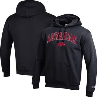 Champion Mens Champion Black Arkansas Razorbacks Arched Logo Fleece Pullover Hoodie at Nordstrom, Size Xx-Large