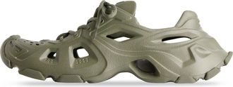 Balenciaga HD Lace Up Cut Out Sneakers Olive Green 702421W3CES3500