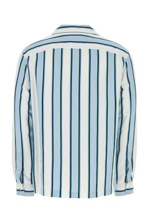Etro Blue Exterior: Viscose Nylon Camicie Shirt