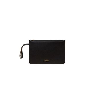 Burberry Leren Ritsportemonnee - Dames - Tassen - Zwart - Maat: ONE Size Leer