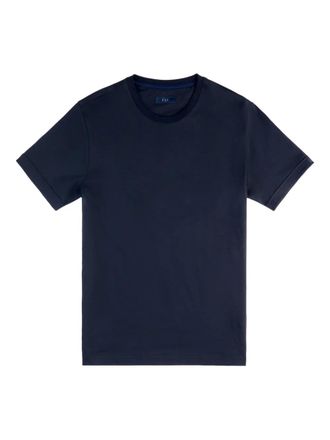 Fay T-shirt met ronde hals - Blauw