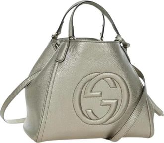 Gucci Pre-owned Handbags, female, Gray, Size: ONE SIZE Pre-owned Vintage Hand Bag