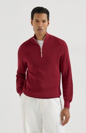 Brunello Cucinelli Cotton sweater in Red at Nordstrom, Size 64 It