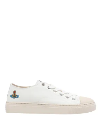 Vivienne Westwood White Plimsoll Sneakers