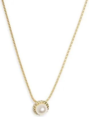 Argento Vivo Faux Pearl Pendant Necklace in Gold at Nordstrom Rack