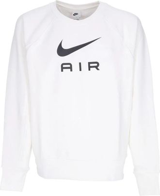 Nike Lichtgewicht Crewneck Sweatshirt Air French Terry - Heren - Sportshirts - Wit - XL - Katoen - Fitness