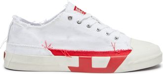 Diesel S-D-Verse-Dirty-effect canvas sneakers - Sneakers - Man - Multicolor