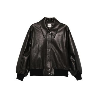 Khaite Collared Leather Jacket
