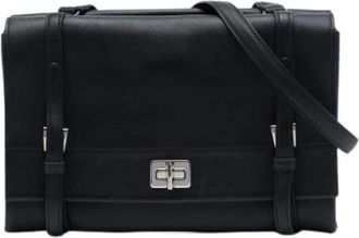 Prada Pre-owned Vintage Crossbody Bag - Dames - Vintage Schoudertas - Zwart - ONE Size - Leer - Vintage