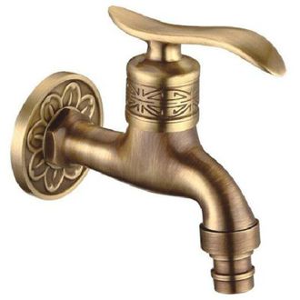 OEM Grifo De Lat&oacute;n Estilo Antiguo Para Lavadora, Grifo Mural De Agua Fr&iacute;a Para Lavadora, Para Uso En El Ba&ntilde;o - Crezuo