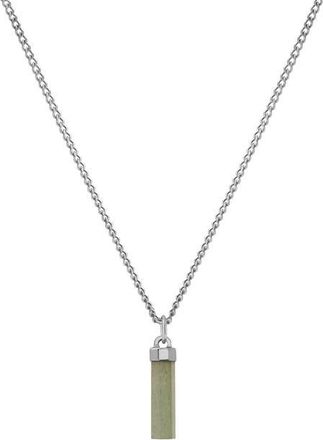 Miansai Remi Aventurine Pendant Necklace in Sterling Silver/Green at Nordstrom