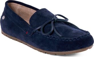 Minnetonka Water Resistant Driving Loafer in Navy at Nordstrom, Size 10.5