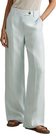Reiss Lori Wide Leg Linen-Blend Trouser