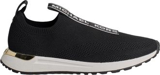 Michael Kors Bodie Logo Tape Mesh Slip-On Trainer - Dames - Sneakers - Zwart - 35 EU - Schoenen