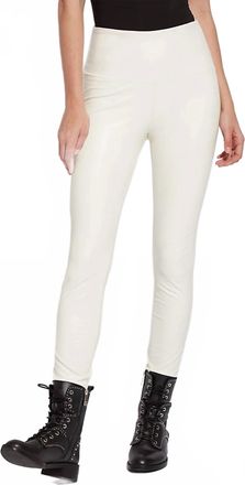 Lyss&eacute; Textured Leather Legging In Snow White