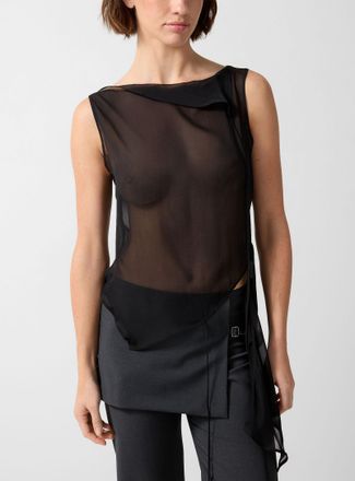 Paloma Wool Womens Sato asymmetrical silk blouse