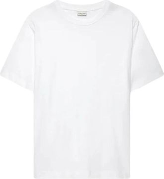 Dries Van Noten Basic Wit T-Shirt - Heren - T-shirts - Wit - M - Katoen - Tops