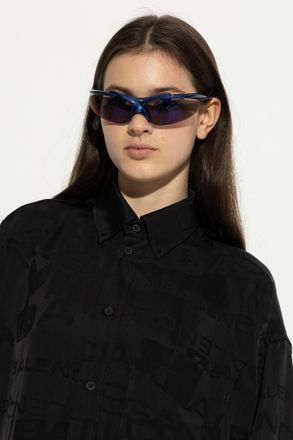 Balenciaga Sunglasses, Unisex, Navy Blue