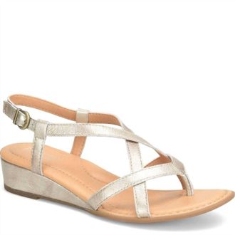 Born Womens Sibyl Sandals In Gold