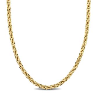 Amour 4mm Infinity Rope Chain Necklace in 14k Yellow Gold - 24 in