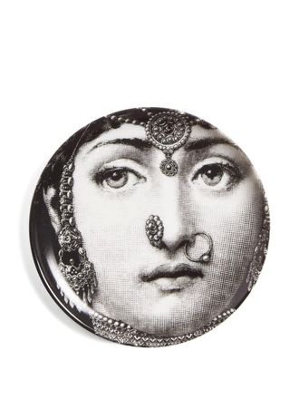 Fornasetti Tema e Variazioni decorative coaster - Black