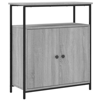 vidaXL Vidaxl - Aparador De Madera De Ingenier&iacute;a Gris Sonoma 70x30x80 Cm