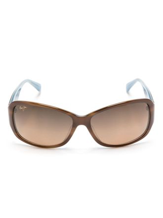 Maui Jim Occhiali da sole Nalani rettangolari - Marrone