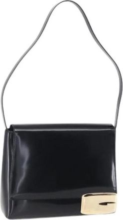 Gucci Pre-owned Shoulder Bags, female, Black, Size: ONE SIZE Pre-owned Coated Canvas Shoulder Bag