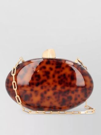 Cult Gaia eviana mini clutch oval chain strap