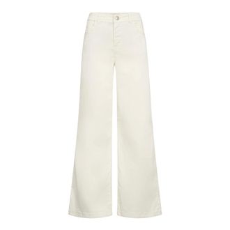 Mos Mosh Wide Trousers, female, Beige, Size: W31 Wide Trousers