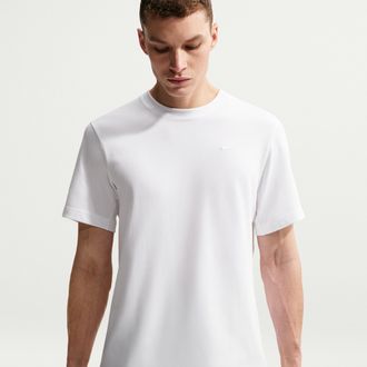 Nike Mens Primary Dri-FIT Short-Sleeve Versatile Top in White | DV9831-100