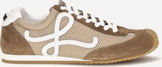 Loewe Sneakers Ballet Runner 2.0 in pelle scamosciata e rete Man 40