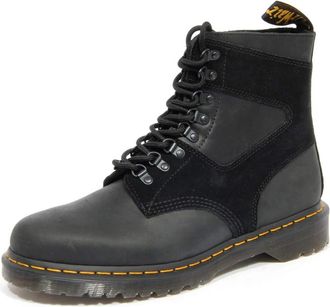 Dr. Martens Lace-up Boots, male, Black, Size: 12 US 1460 Pascal Streeter Suede Lace-up Boots