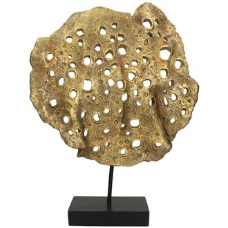 Schubiger M&ouml;bel Objekt Coral, Gold H: 42 cm
