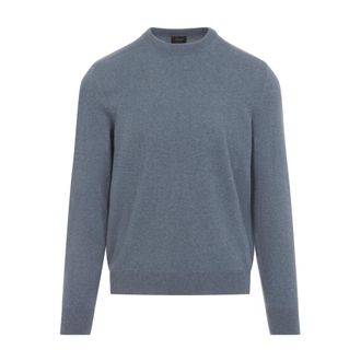 Brioni Crewneck Jumper - male - Brioni - Round-neck Knitwear - Blue - XL - Knitwear