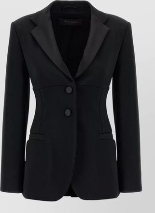 Max Mara oreste blazer front pockets long sleeves