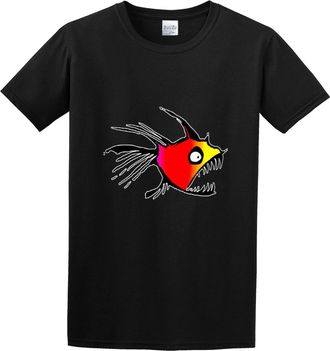 Rive Mens Hot 2017 Tuna Cancan1 T-Shirt Print Tees Short Sleeve O Neck 3XL Black