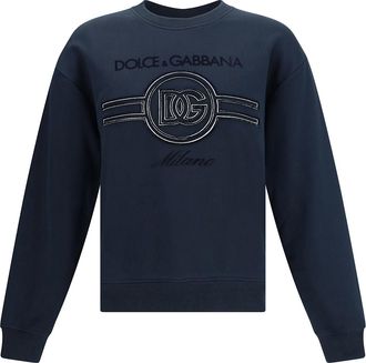 Dolce & Gabbana Jersey Sweatshirt With Embroidery