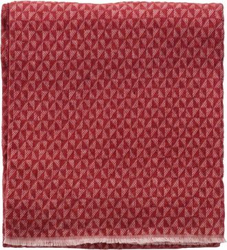Di Maestro Di Maestro Garfagnana Geometric Pattern Italian Cotton Throw
