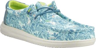 HeyDude Wally H2O Tropical Nylon Herenschoenen Blauw Tropisch
