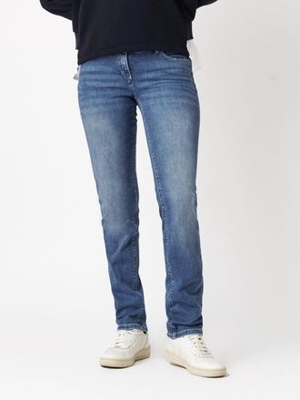 Toni Skinny-fit-Jeans TONI, Damen, Gr. 34, N-Gr, blau (blau bleached), Denim/Jeans, Obermaterial: 93% Baumwolle, 5% Elastomultiester, 2% Elasthan, unifarbe