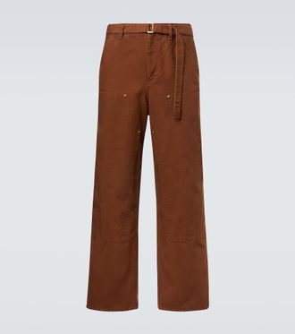 sacai x Carhartt WIP belted cotton cargo pants