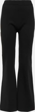 Joseph High-rise silk-blend flared pants