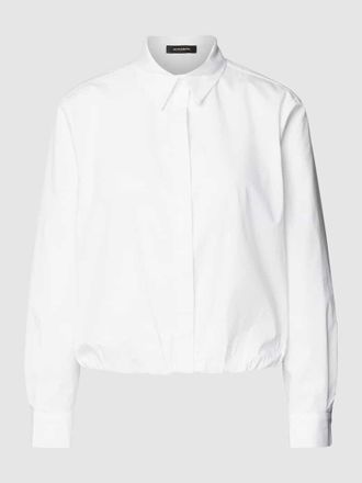 More & More More & More Cropped Hemdbluse mit verdeckter Knopfleiste in Weiss, Gr&ouml;&szlig;e 46