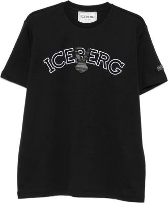 Iceberg F011 Jersey T-Shirt - Heren - T-shirts - Blauw - L - Katoen - Tops