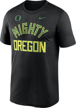 Nike Oregon Primetime Arch Mantra Legend Nike Mens Dri-FIT College T-Shirt in Black | NKGK00AUON-ZZX