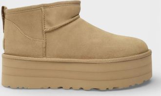 UGG Womens UGG Classic Ultra Mini Platform Sawdust Wmns - Brown - Size: 5