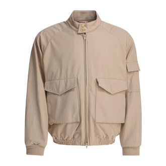Kaptain Sunshine Kaptain Sunshine - Lichtgewicht jack met rits - Dames - Jassen - Beige - Maat: S Katoen