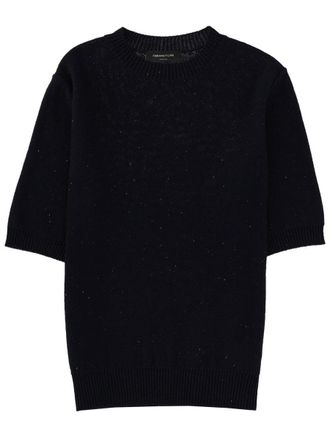 Fabiana Filippi Fine Knit Crew Neckline Cotton T-Shirt